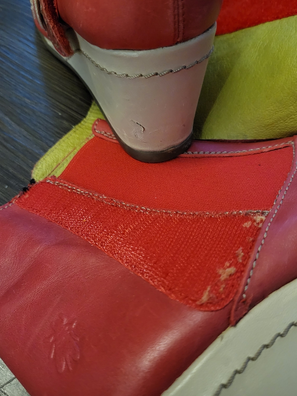 FLY London Red Bootie - Picture 6 of 7